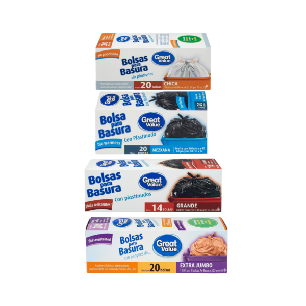Bolsa Great Value c/plastinudo