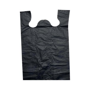 Bolsa de asa de polipapel negra