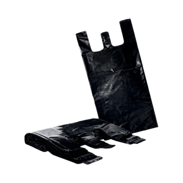 Bolsa de asa plástico negra