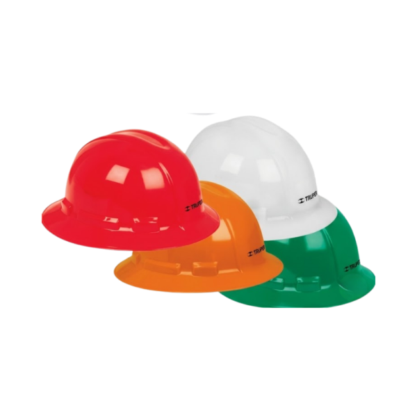 Casco de seguridad Truper ala amplia