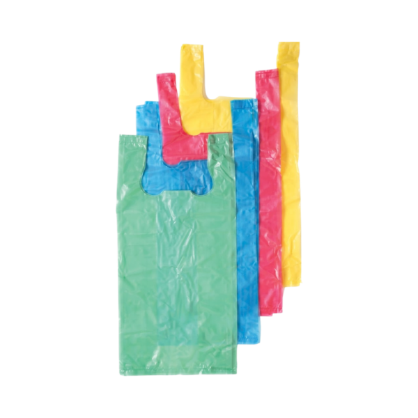 Bolsa de asa polipapel de color
