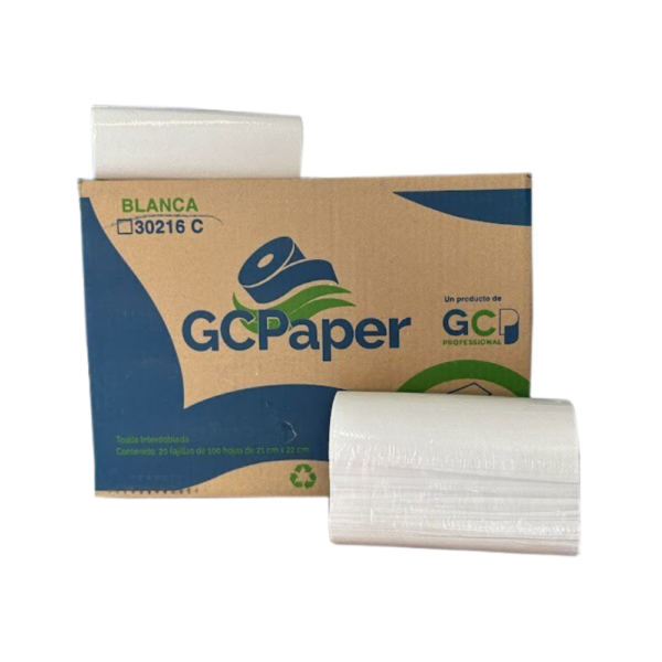 Toalla interoblada GCpaper blanca